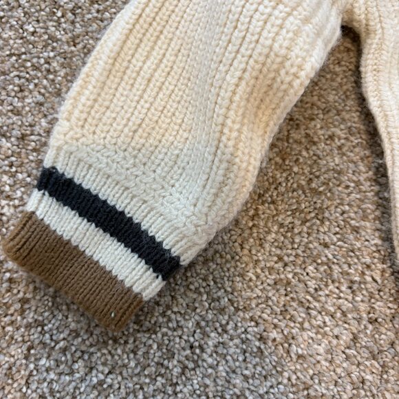 Zara Kids Baby Knit Sweater size 12-18 Months Cream - Picture 5 of 8